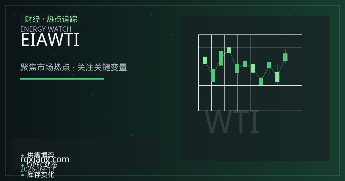 EIA库存意外累积施压WTI：供应过剩担忧升温，市场等待需求端信号